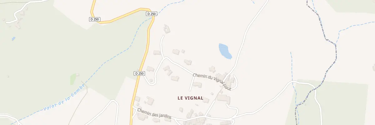 Plan du 5573 Le Vignal à Chambonas