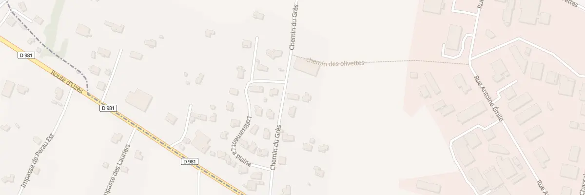 Plan du 226 Che du Grès à Méjannes-lès-Alès