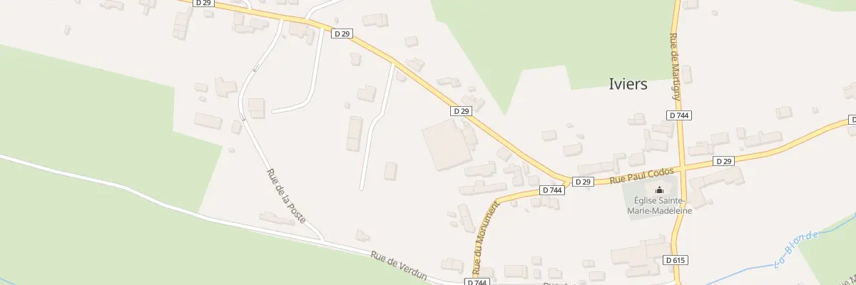 Plan du 5 Rue du Monument à Iviers