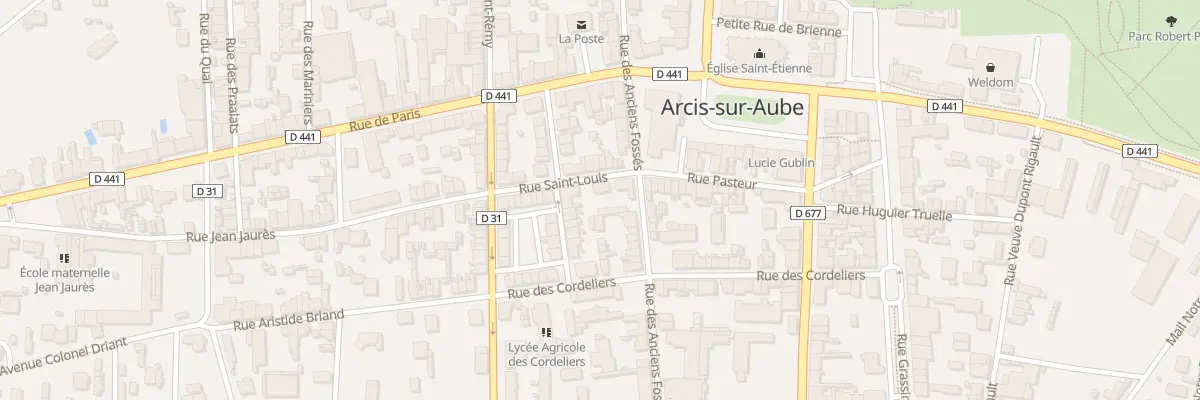 Plan du 3 Rue Saint Louis à Arcis-sur-Aube