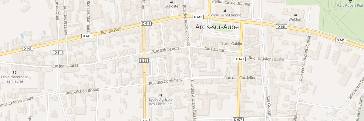 Plan du 40B Rue des Anciens Fossés à Arcis-sur-Aube