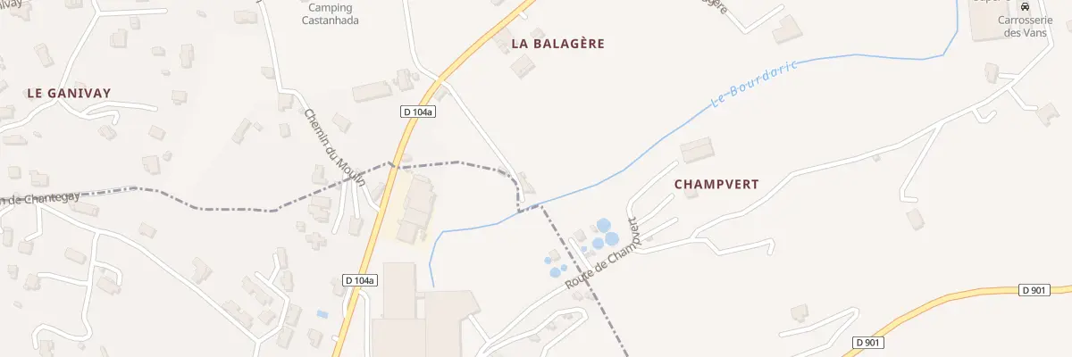 Plan du 5203 Balagere à Chambonas
