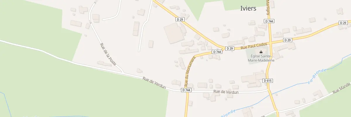 Plan du 9 Rue du Monument à Iviers