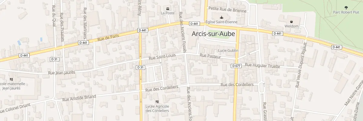 Plan du 1 Rue Saint Louis à Arcis-sur-Aube