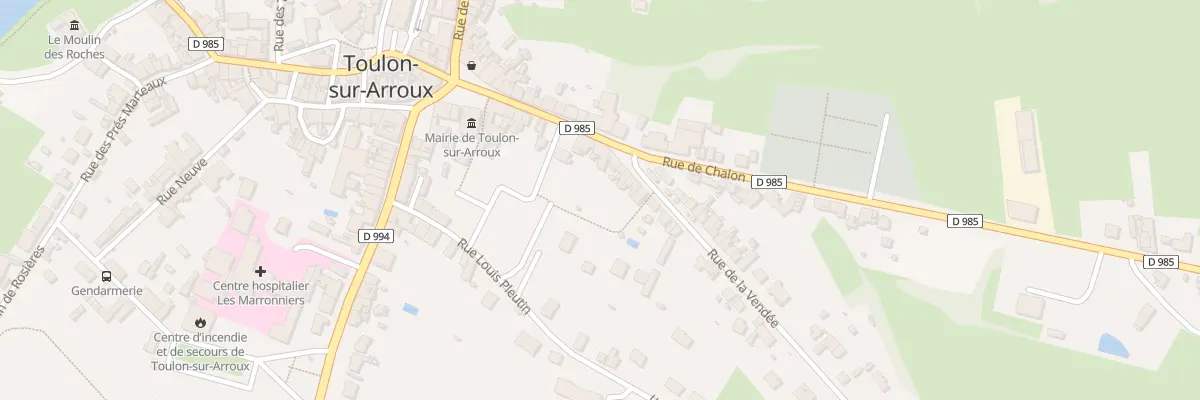 Plan du 4 Rue de la Vendée à Toulon-sur-Arroux