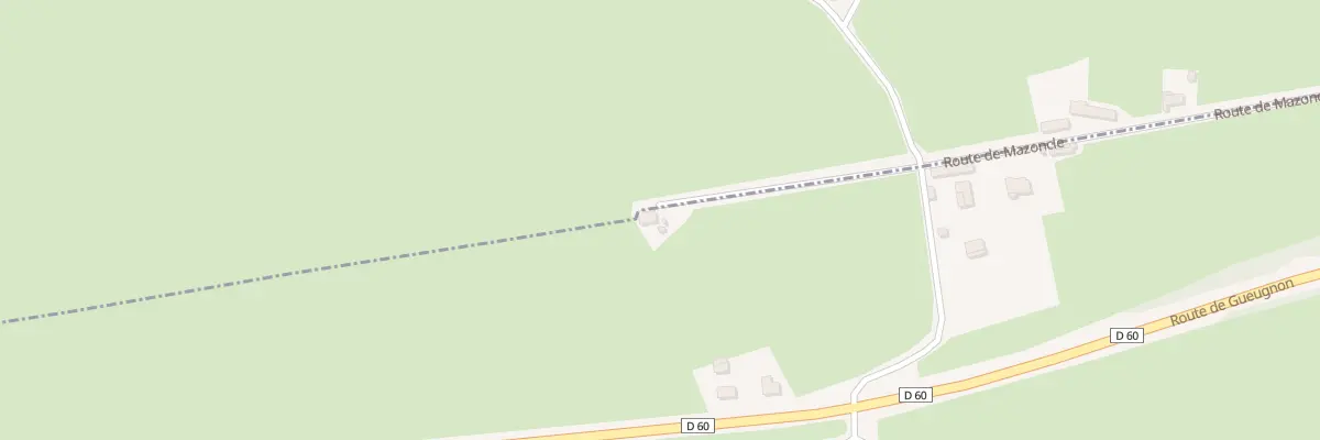 Plan du 5032 Les Carrouges à Oudry