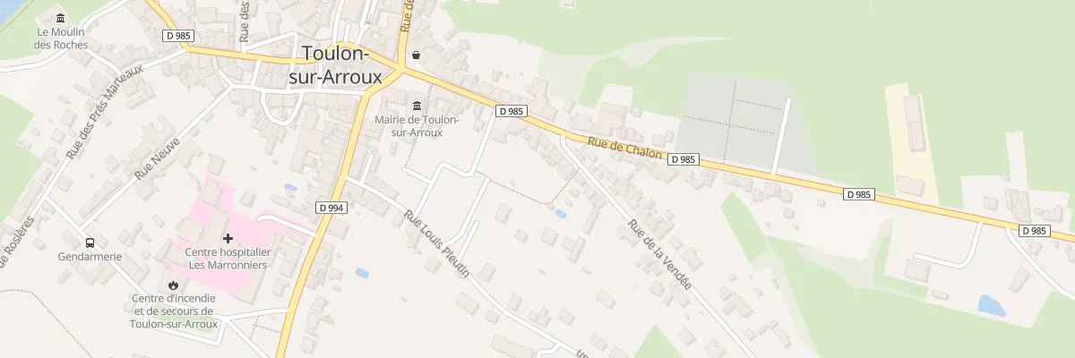 Plan du 6 Rue de la Vendée à Toulon-sur-Arroux