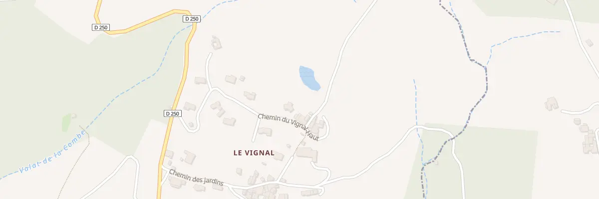 Plan du 5783 Le Vignal à Chambonas