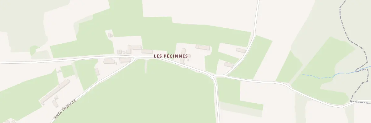 Plan du 7 Rte des Pecines à Roussillon-en-Morvan