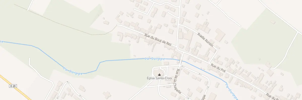 Plan du 11 Rue du Bout de Rez à Boult-sur-Suippe