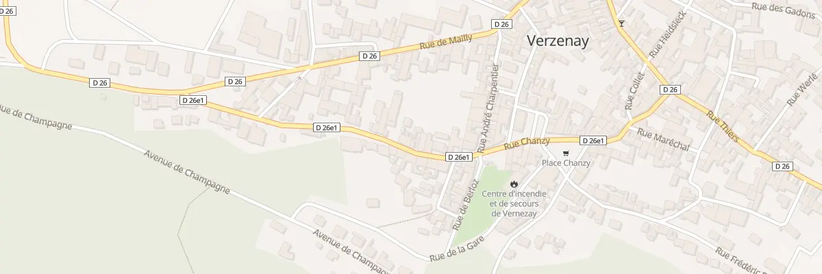 Plan du 38 Rue Chanzy à Verzenay