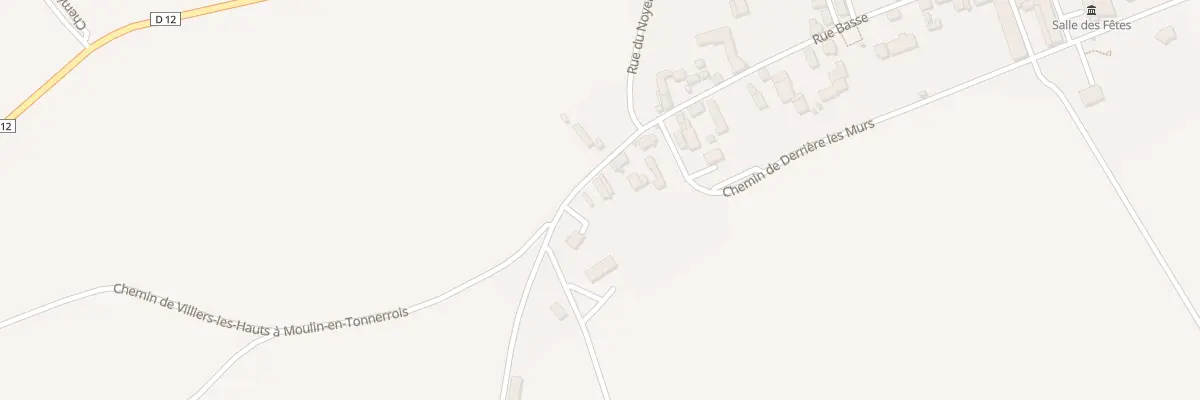 Plan du 9 Rue de la Boulangère à Villiers-les-Hauts