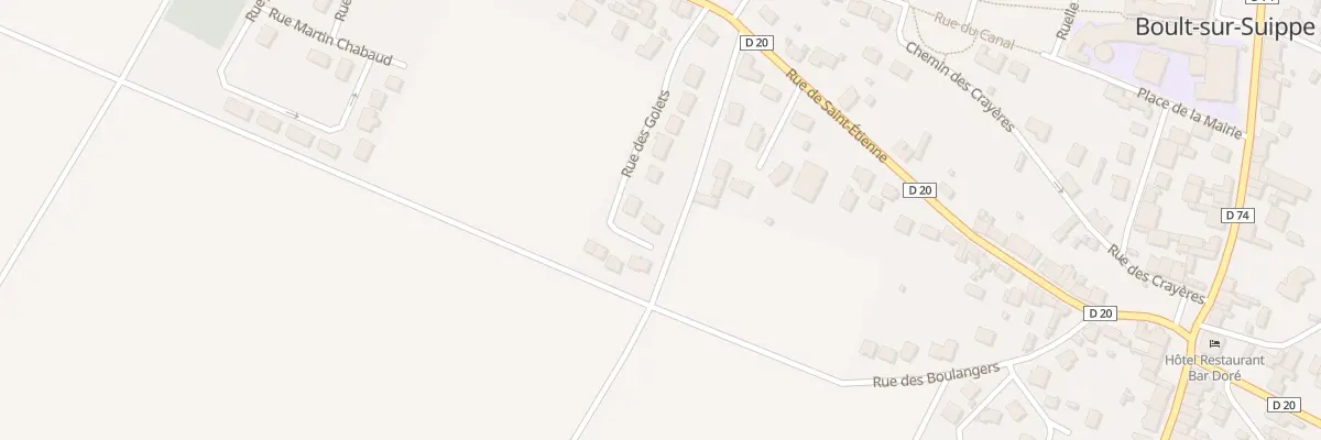 Plan du 13 Rue des Golets à Boult-sur-Suippe