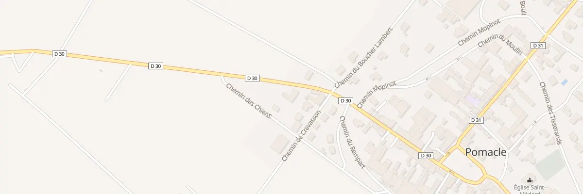 Plan du 23 Rue du Borniet à Pomacle