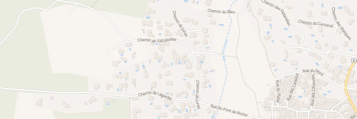 Plan du 484 Chemin de Junas à Aubais