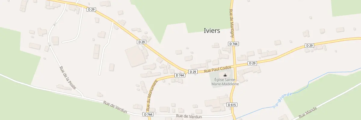 Plan du 19 Rue Paul Codos à Iviers