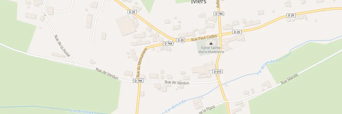 Plan du 2 Rue du Monument à Iviers