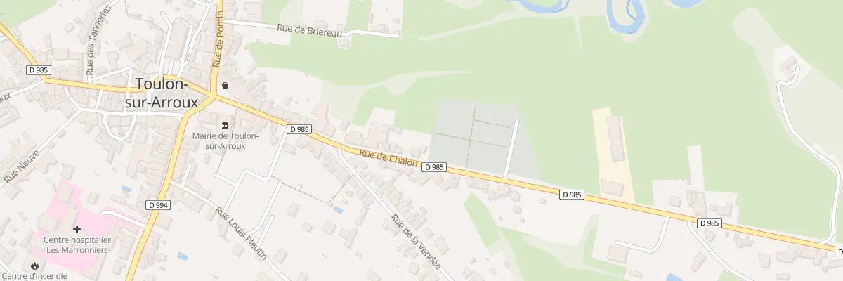Plan du 31 Rue de Chalon à Toulon-sur-Arroux