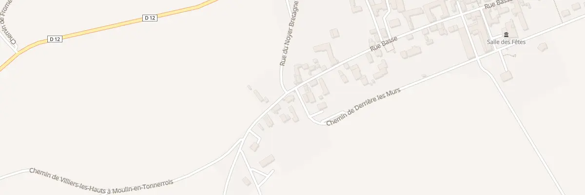 Plan du 1 Rue de la Boulangère à Villiers-les-Hauts