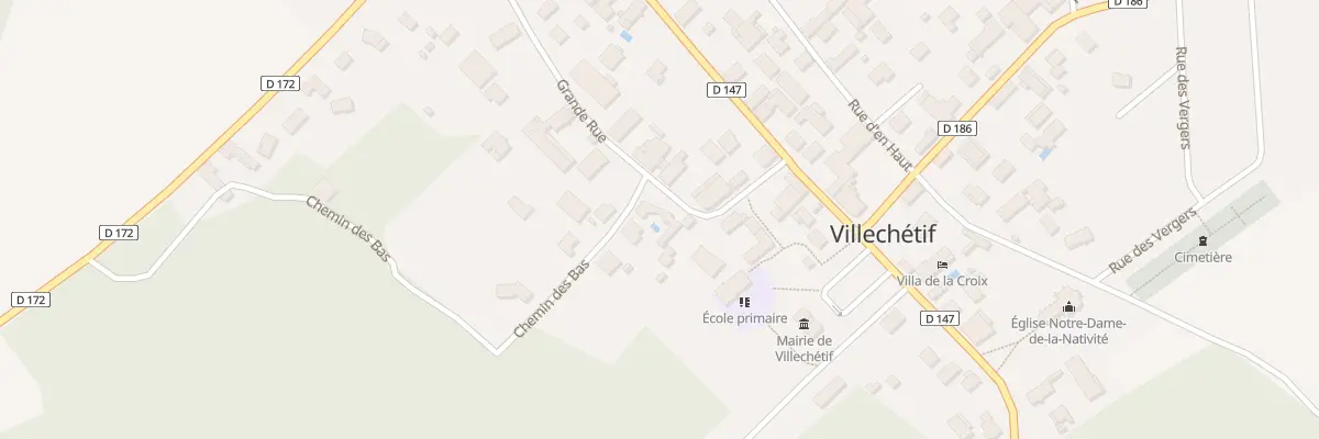 Plan du 15 Gr Grande Rue à Villechétif