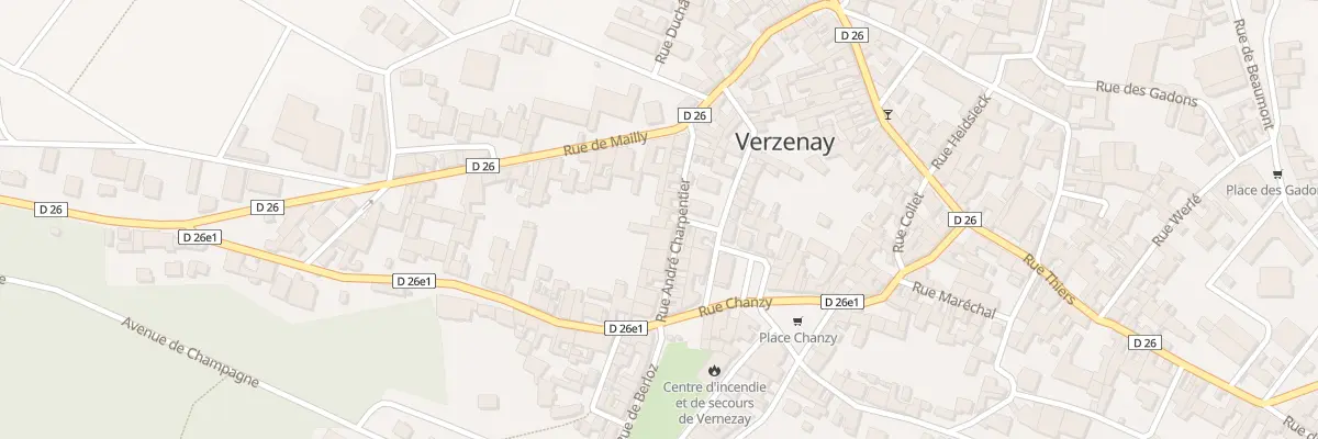 Plan du 10 Rue A Charpentier à Verzenay