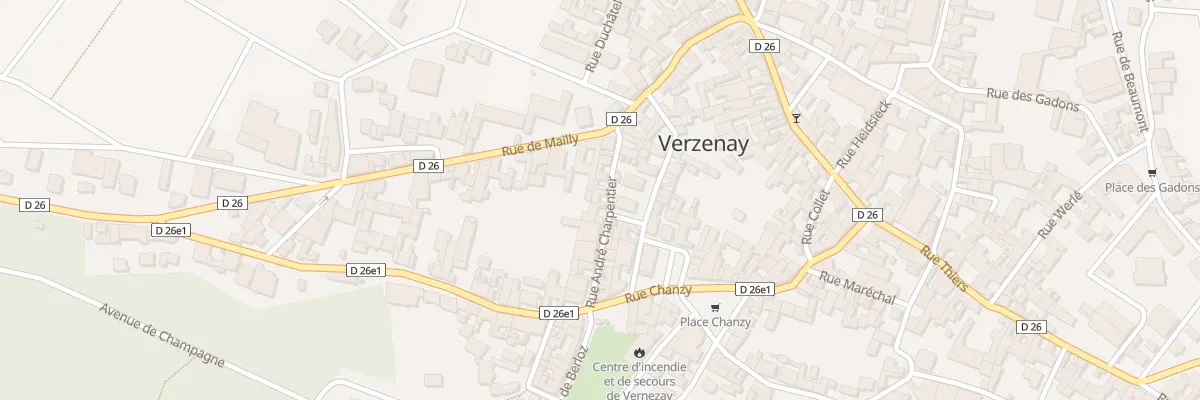 Plan du 8 Rue A Charpentier à Verzenay