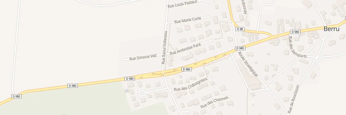 Plan du 4 Rue Raoul Follereau à Berru