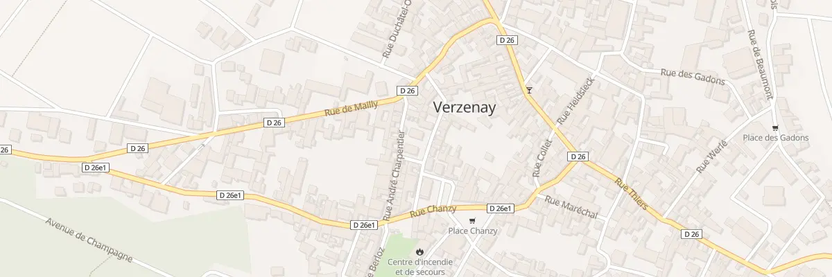 Plan du 10 Rue du Paradis à Verzenay