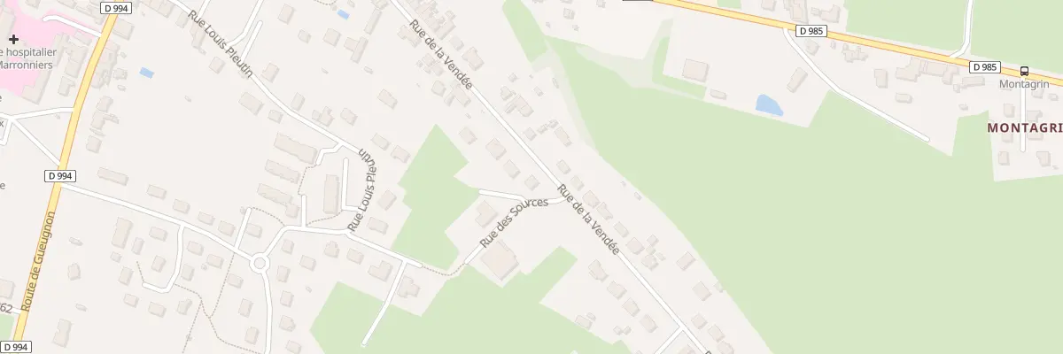 Plan du 30 Rue de la Vendée à Toulon-sur-Arroux