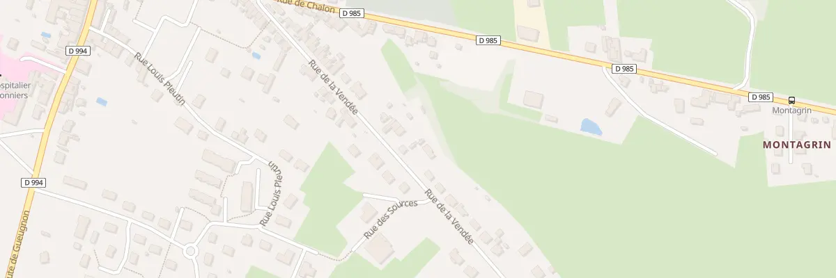 Plan du 29 Rue de la Vendée à Toulon-sur-Arroux