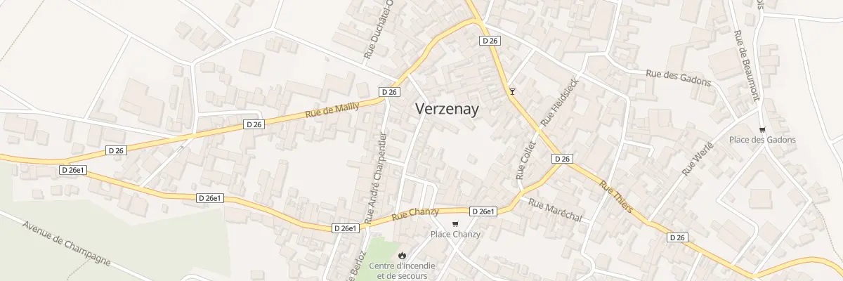 Plan du 15 Rue du Paradis à Verzenay
