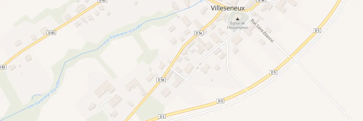 Plan du 13 Rue de la Liberation à Villeseneux
