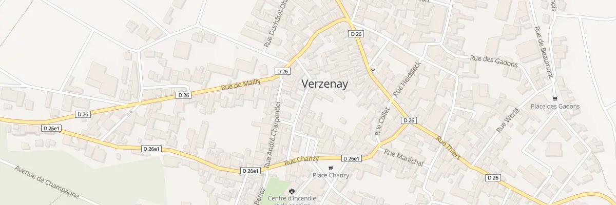 Plan du 13 Rue du Paradis à Verzenay