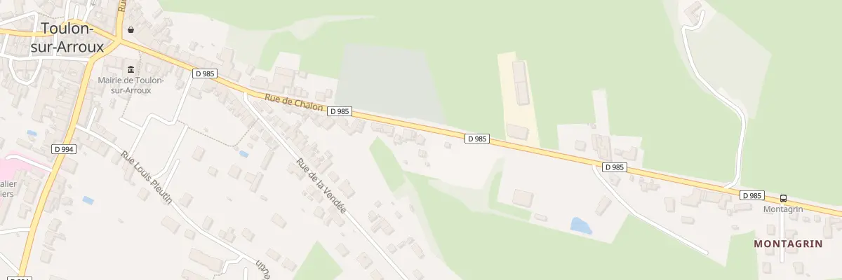 Plan du 36 Rue de Chalon à Toulon-sur-Arroux