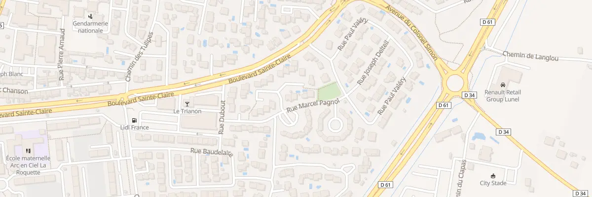 Plan du 192 Rue Marcel Pagnol à Lunel