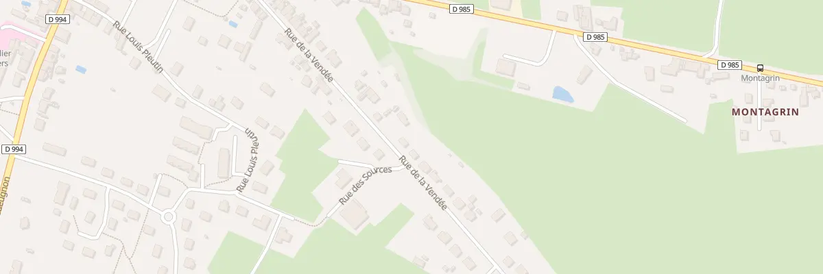 Plan du 33 Rue de la Vendée à Toulon-sur-Arroux