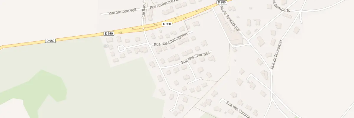 Plan du 3 Rue des Charmes à Berru