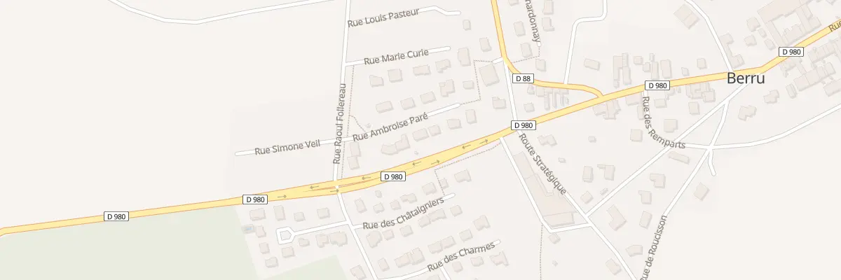 Plan du 7 Rue Ambroise Pare à Berru