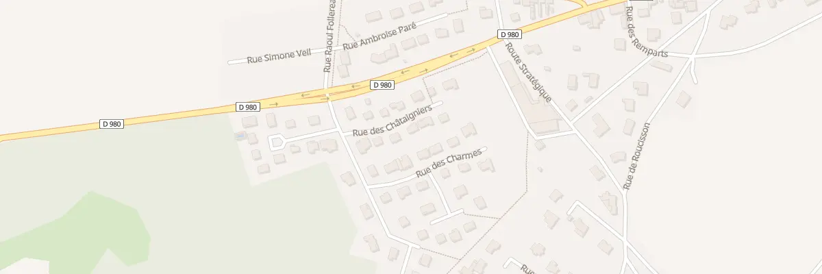 Plan du 6 Rue des Chataigniers à Berru