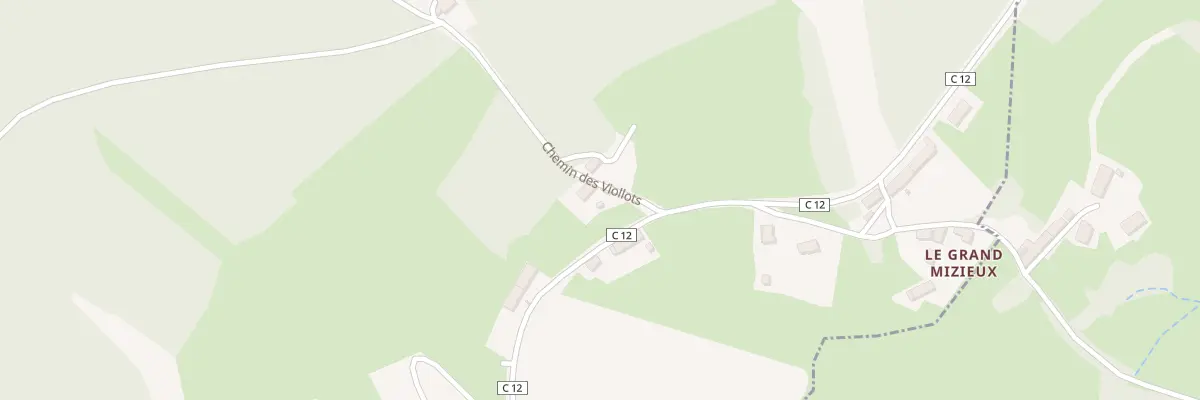Plan du 2 Che des Viollots à La Celle-en-Morvan