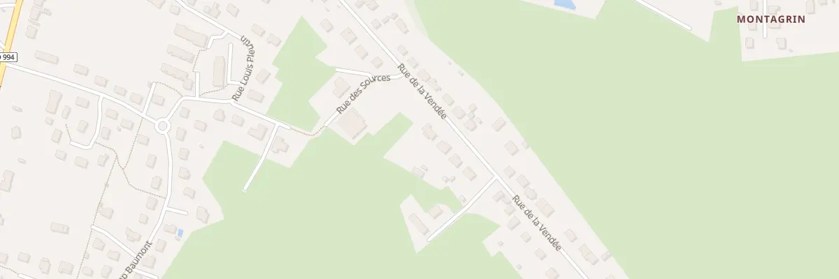 Plan du 402 Rue de la Vendée à Toulon-sur-Arroux