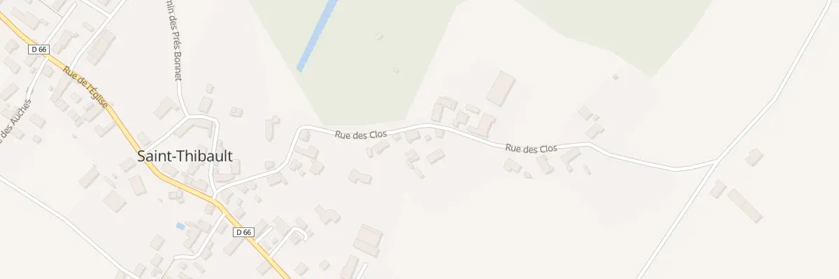 Plan du 12 Rue des Clos à Saint-Thibault