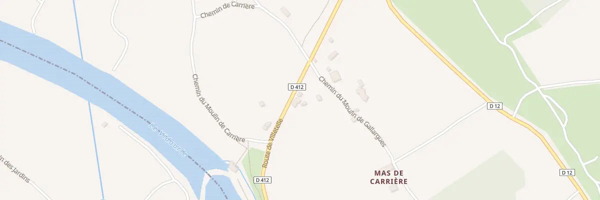 Plan du 5 Che du Moulin de Gallargues à Aubais