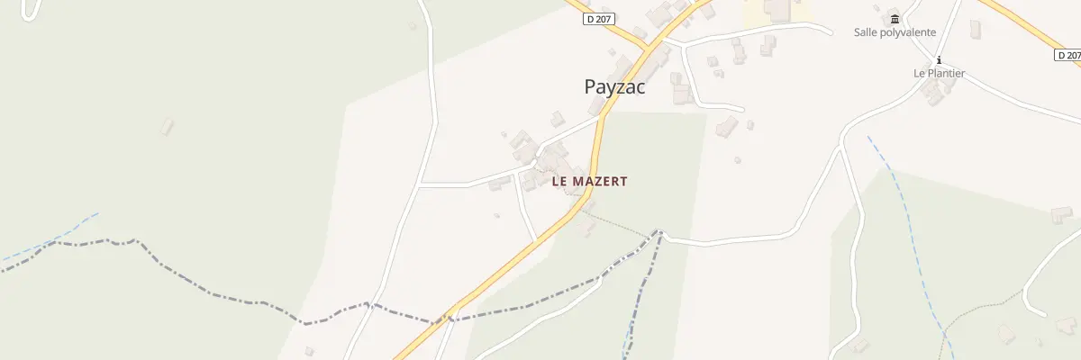 Plan du 6434 Le Mazert à Payzac