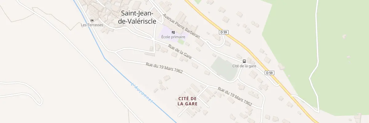 Plan du 8 Rue de la Gare à Saint-Jean-de-Valériscle