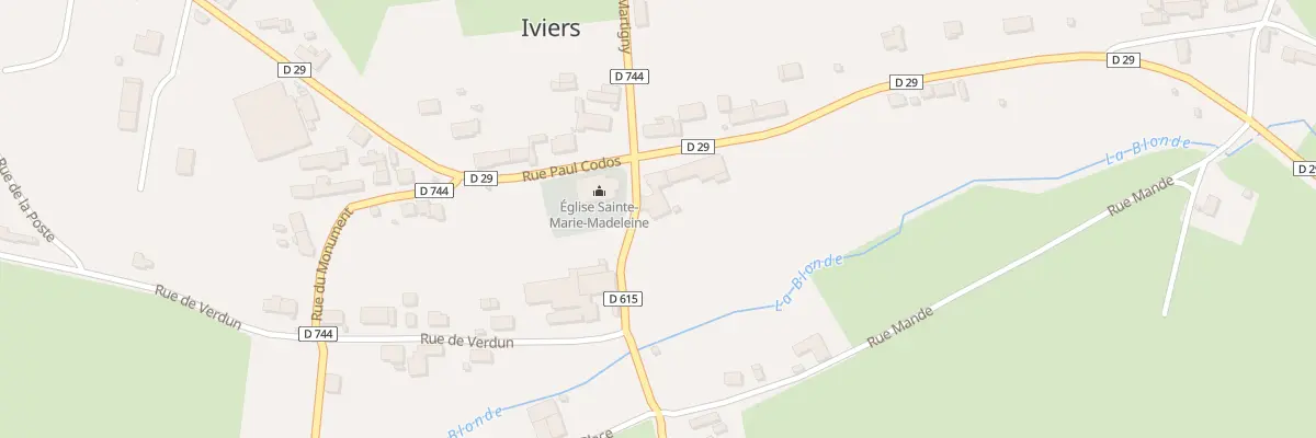 Plan du 8 Rue Paul Codos à Iviers