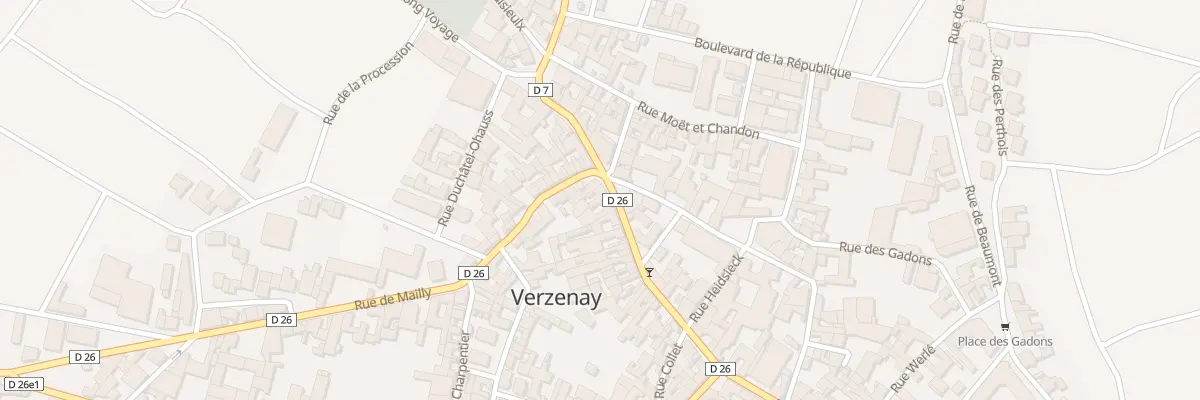 Plan du 4 Rue Thiers à Verzenay