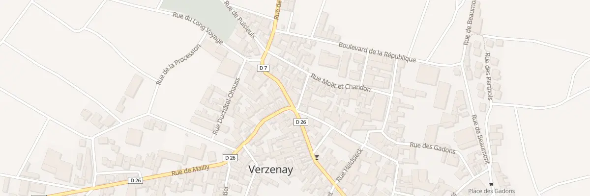 Plan du 2 Rue Gambetta à Verzenay