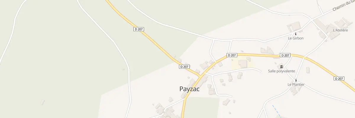 Plan du 6129 Le Mazert à Payzac