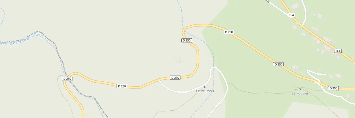 Plan du 5064 Embrussiers Nord à Planzolles